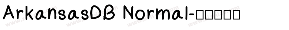 ArkansasDB Normal字体转换